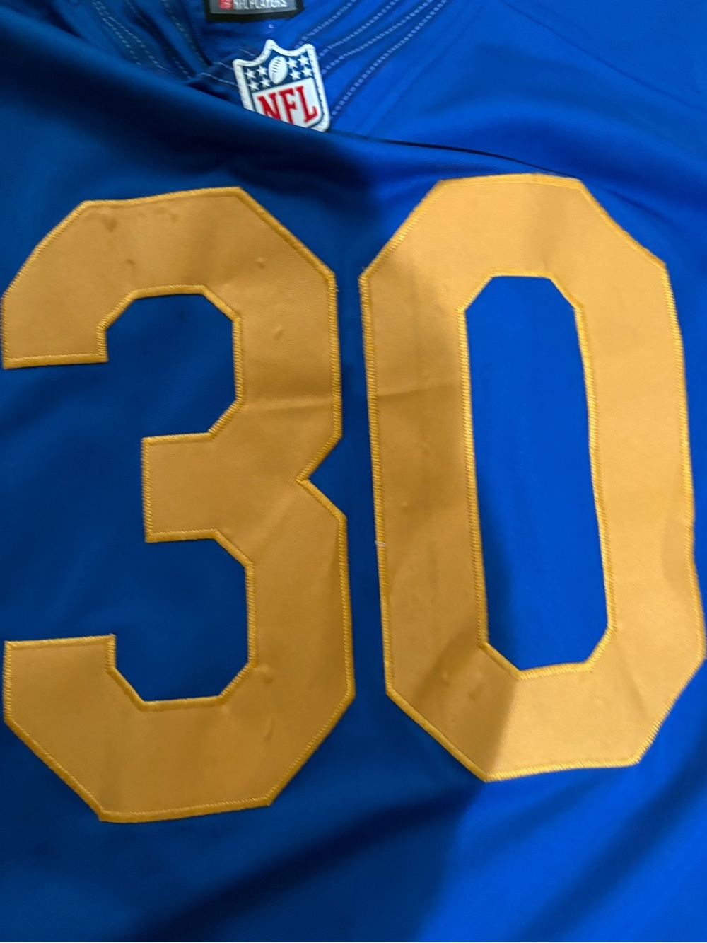 Todd Gurley Blue #30 Rams stitched jersey - Picture 7 of 10